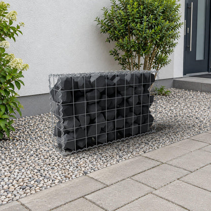 Gabião 100 cm x 60 cm x 20 cm (C x A x P), malhagem 10 cm x 10 cm, espiral