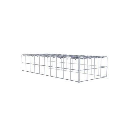 Gabião Tipo 4 100 cm x 20 cm x 40 cm (C x A x P), malhagem 10 cm x 10 cm, anel C