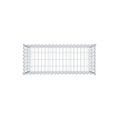 Gabbione 100 cm x 60 cm x 40 cm (L x H x P), maglia 5 cm x 10 cm, spirale