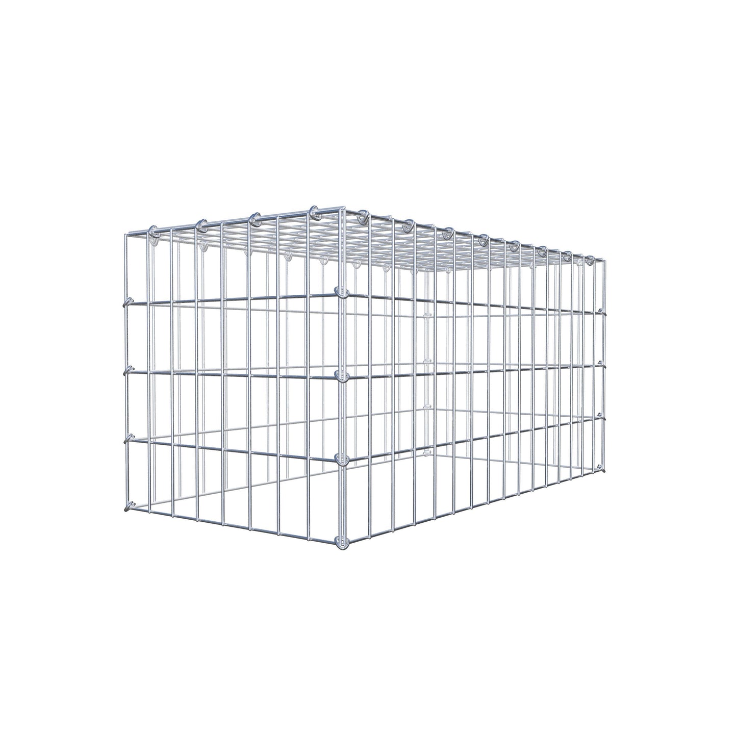 Gabião Tipo 3 80 cm x 40 cm x 40 cm (C x A x P), malhagem 5 cm x 10 cm, anel C