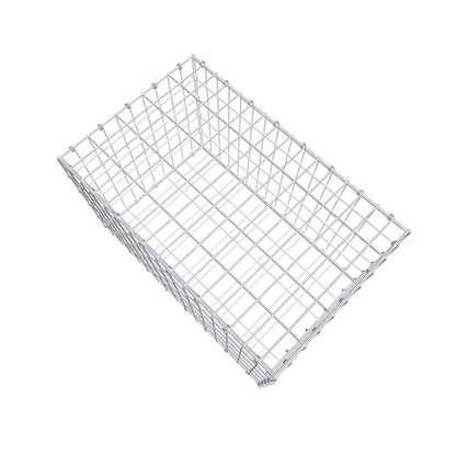 Gabião 80 cm x 50 cm x 50 cm (C x A x P), malhagem 5 x 10 cm, anel espiral