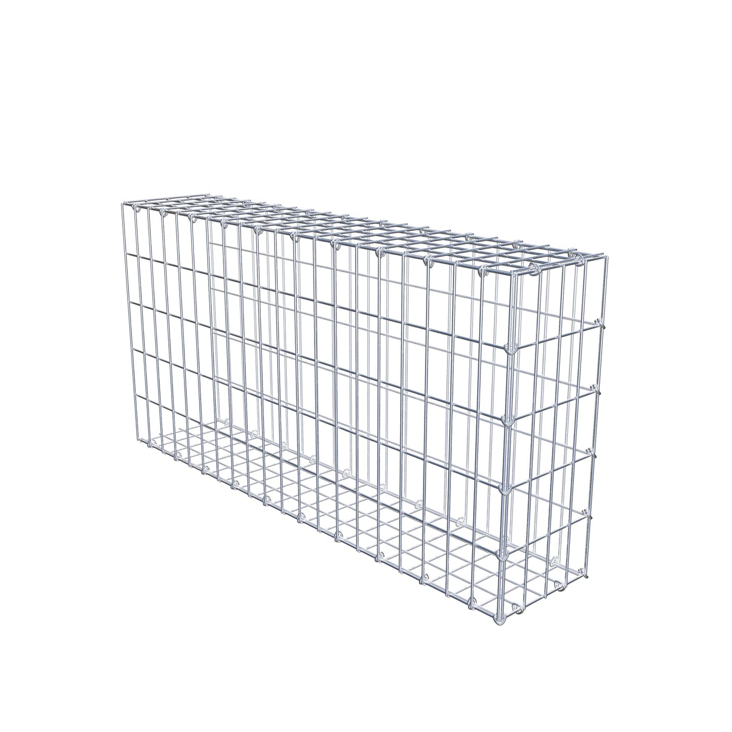 Gabião tipo 2 100 cm x 50 cm x 20 cm, malhagem 5 cm x 10 cm, anel C