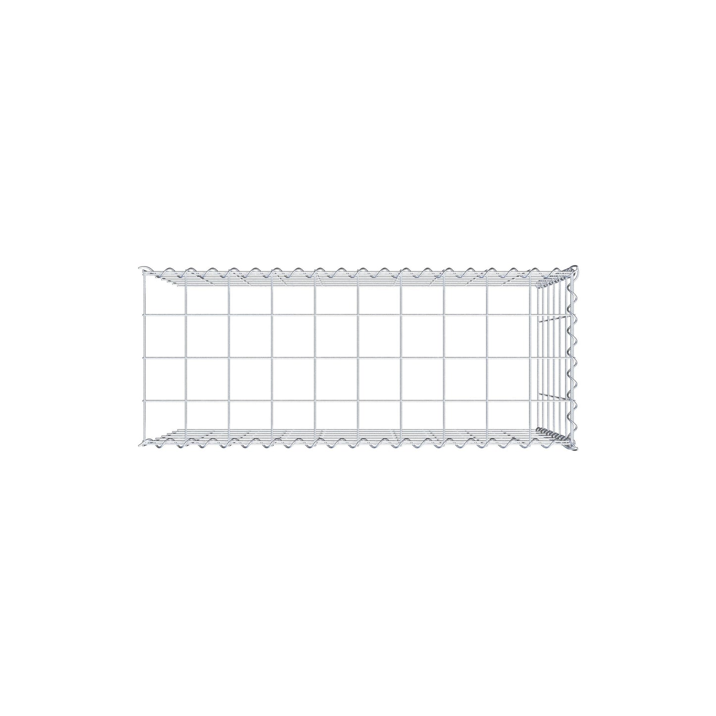 Gabião tipo 4 100 cm x 60 cm x 40 cm (C x A x P), malhagem 10 cm x 10 cm, espiral