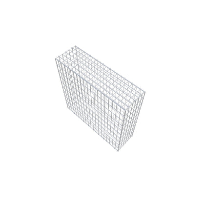 Gavión 100 cm x 100 cm x 30 cm (L x A x P), luz de malla 5 cm x 10 cm, anillo en C