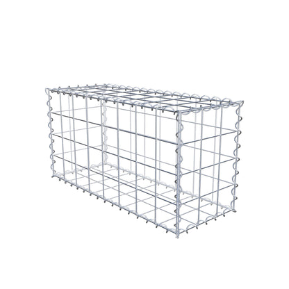 Gabião 80 cm x 40 cm x 30 cm (C x A x P), malhagem 10 cm x 10 cm, espiral