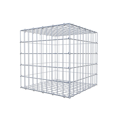 Gabião 50 cm x 50 cm x 50 cm (C x A x P), malhagem 5 cm x 10 cm, anel C
