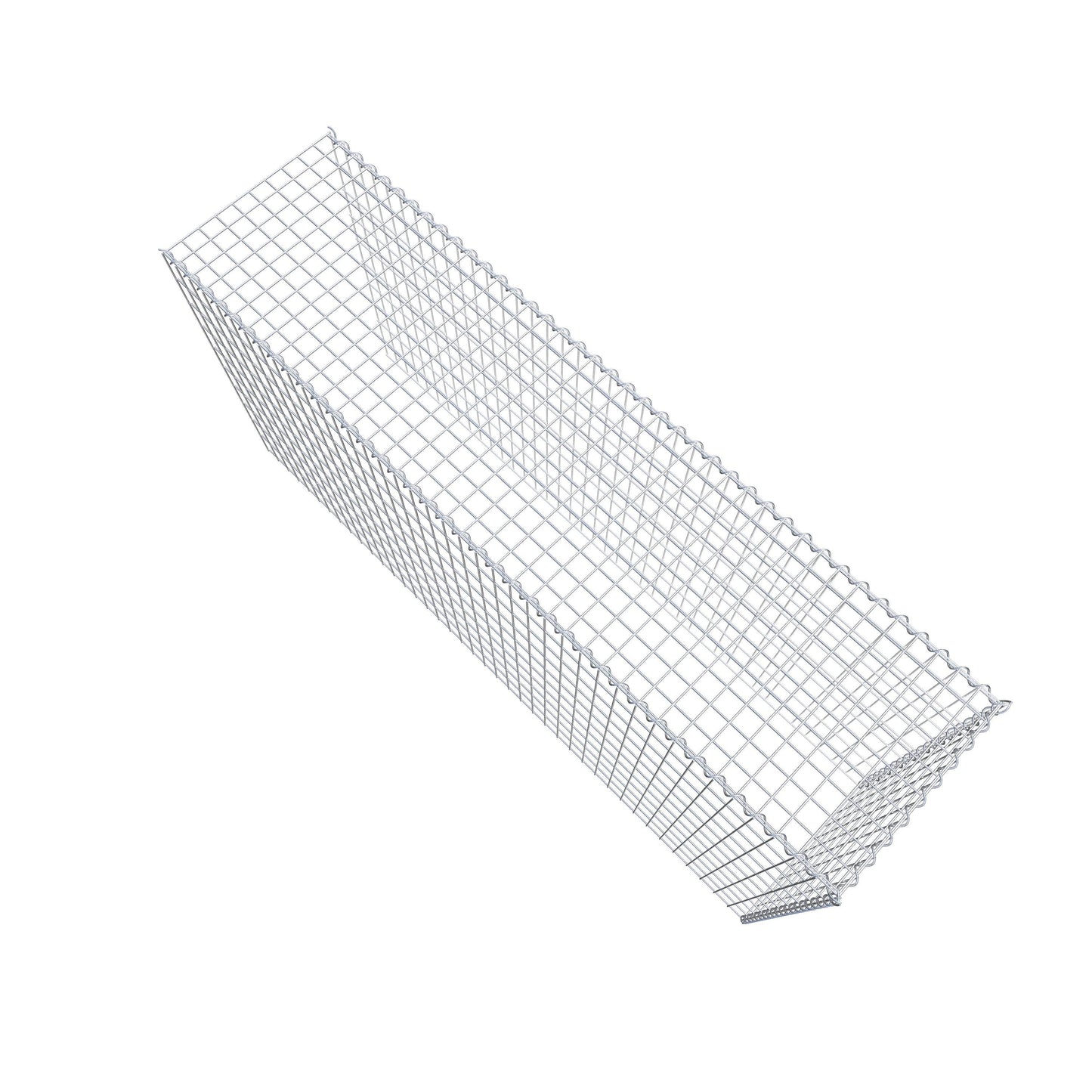 Opvokset gabion type 4 200 cm x 100 cm x 50 cm (L x H x D), maskestørrelse 5 cm x 10 cm, spiral