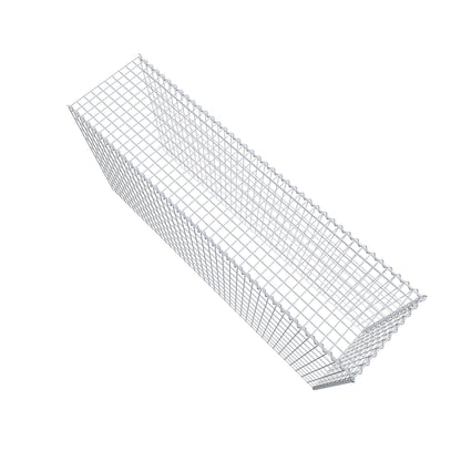 Opvokset gabion type 4 200 cm x 100 cm x 50 cm (L x H x D), maskestørrelse 5 cm x 10 cm, spiral