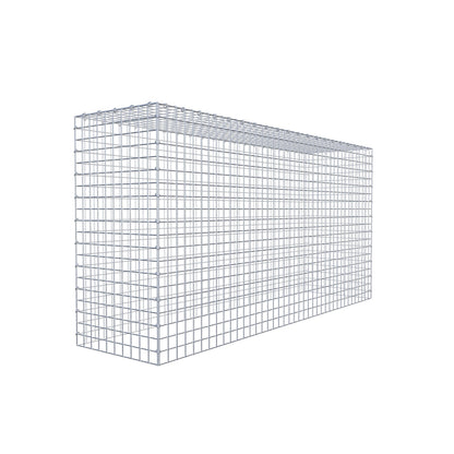 Monteret gabion type 3 200 cm x 100 cm x 50 cm (L x H x D), maskestørrelse 5 cm x 5 cm, C-ring