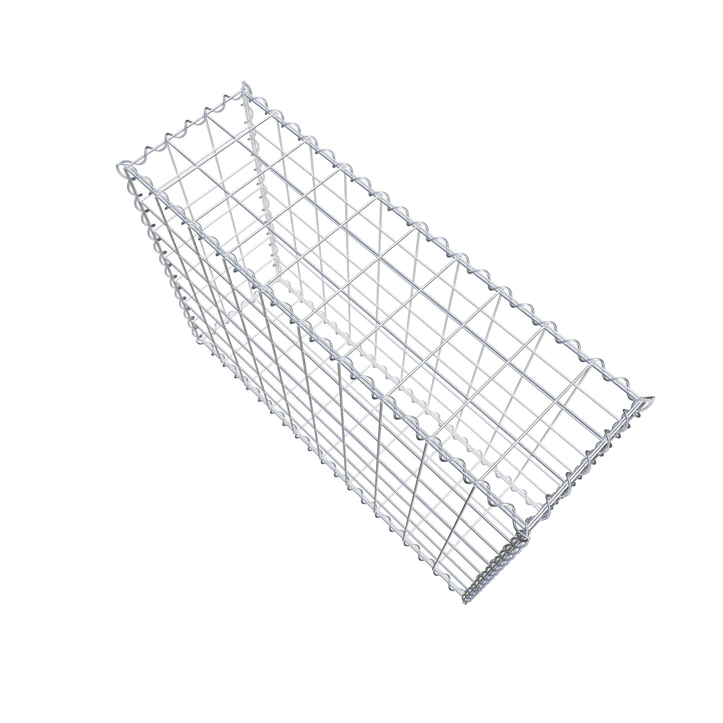 Gabião 100 cm x 70 cm x 30 cm (C x A x P), malhagem 10 cm x 10 cm, espiral