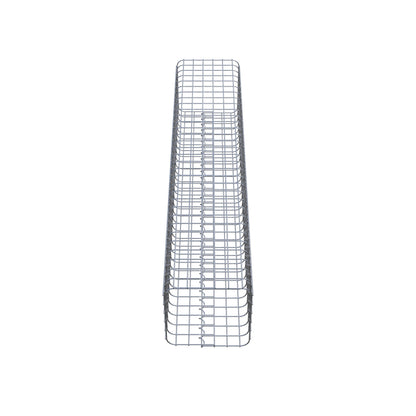 Colonne de gabion carrée 32 cm x 32 cm, hauteur 160 cm, MW 5 cm x 5 cm