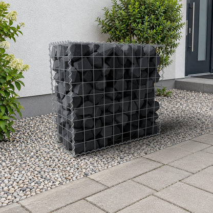 Gabião 100 cm x 90 cm x 40 cm (C x A x P), malhagem 10 cm x 10 cm, espiral