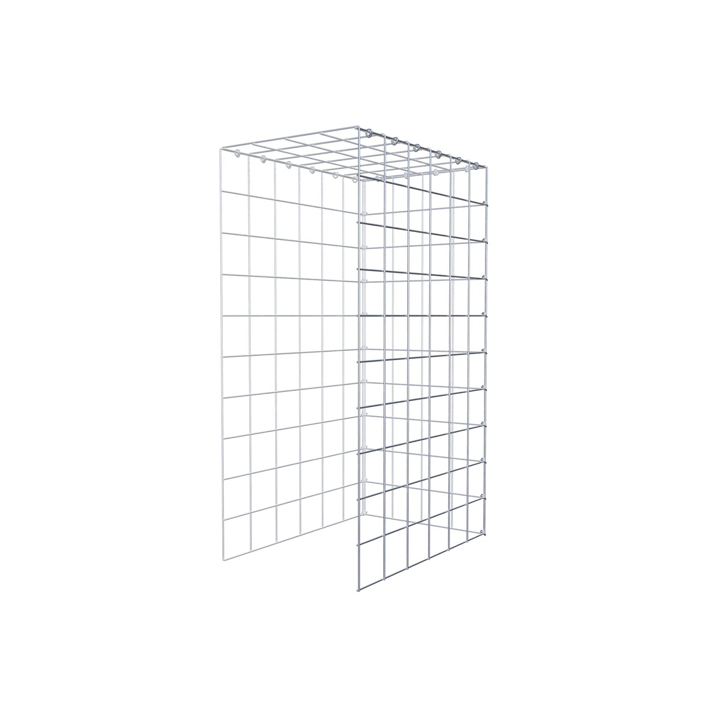 Gabião Tipo 4 100 cm x 60 cm x 40 cm (C x A x P), malhagem 10 cm x 10 cm, anel C
