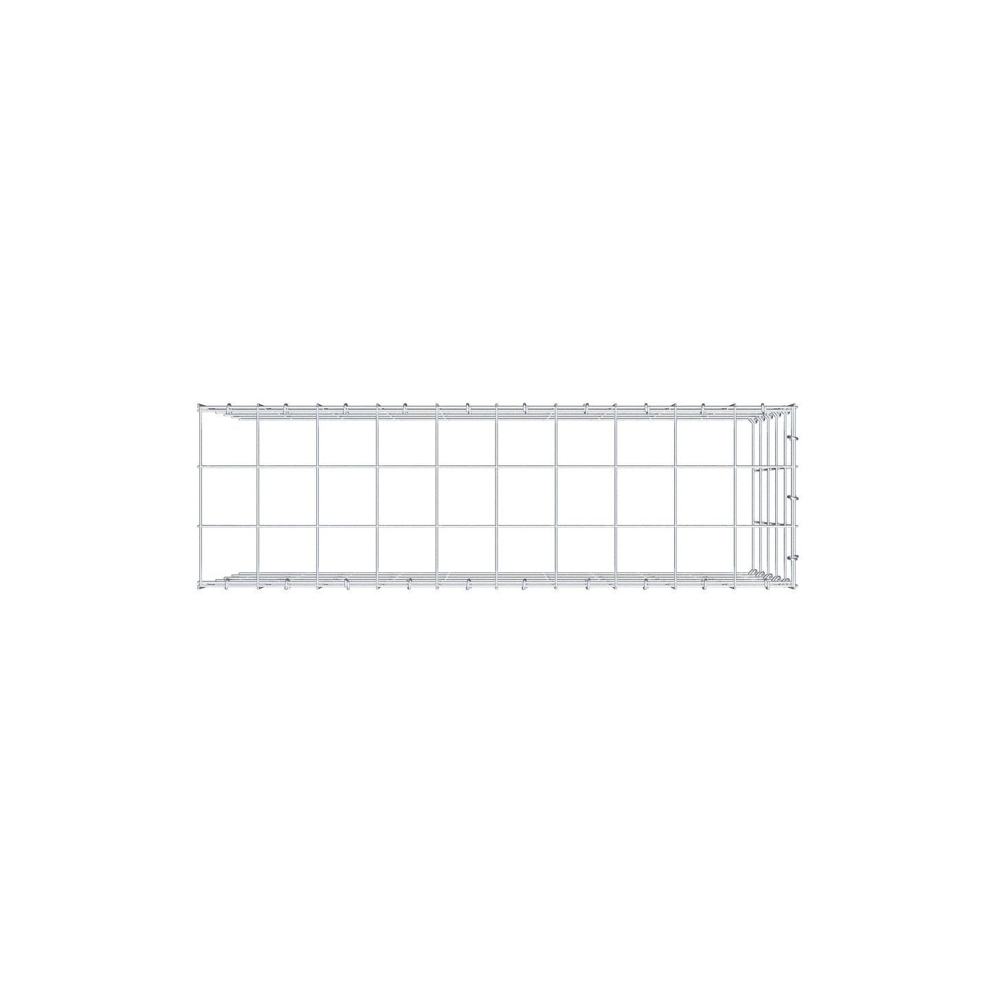 Fourche rapportée type 4 100 cm x 50 cm x 30 cm (L x H x P), mailles 10 cm x 10 cm, anneau C