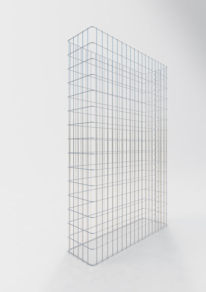 Clôture en gabion Longueur 97 cm, hauteur 200 cm, profondeur 27 cm, mailles 5 x 10 cm