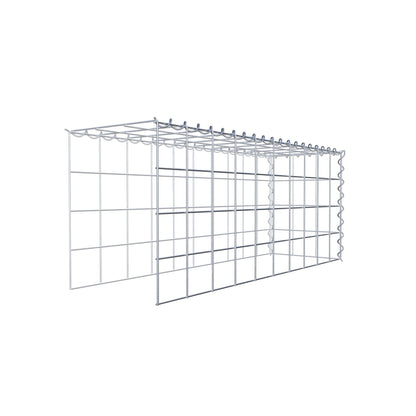 Påväxt gabion typ 4 100 cm x 40 cm x 30 cm (L x H x D), maskstorlek 10 cm x 10 cm, spiral