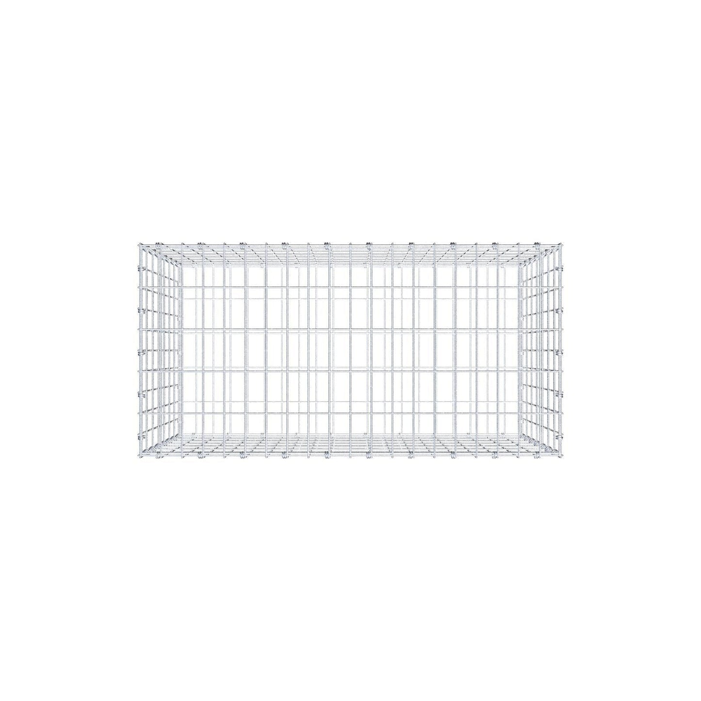 Gabião 100 cm x 70 cm x 50 cm (C x A x P), malhagem 5 x 10 cm, anel espiral
