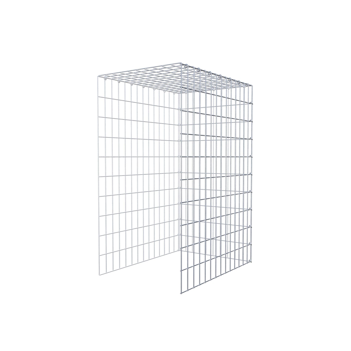 Gabião tipo 4 100 cm x 70 cm x 50 cm (C x A x P), malhagem 5 cm x 10 cm, anel C
