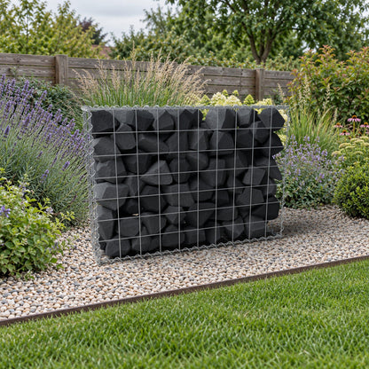 Gabião 100 cm x 70 cm x 20 cm (C x A x P), malhagem 10 cm x 10 cm, espiral