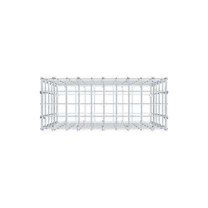 Gabion 50 cm x 50 cm x 20 cm (L x H x P), mailles 5 cm x 10 cm, anneau en C