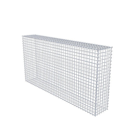 Gabião 200 cm x 100 cm x 30 cm (C x A x P), malhagem 5 cm x 5 cm, espiral