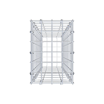 Gabione 100 cm x 20 cm x 30 cm (L x H x T), Maschenweite 5 cm x 10 cm, C-Ring