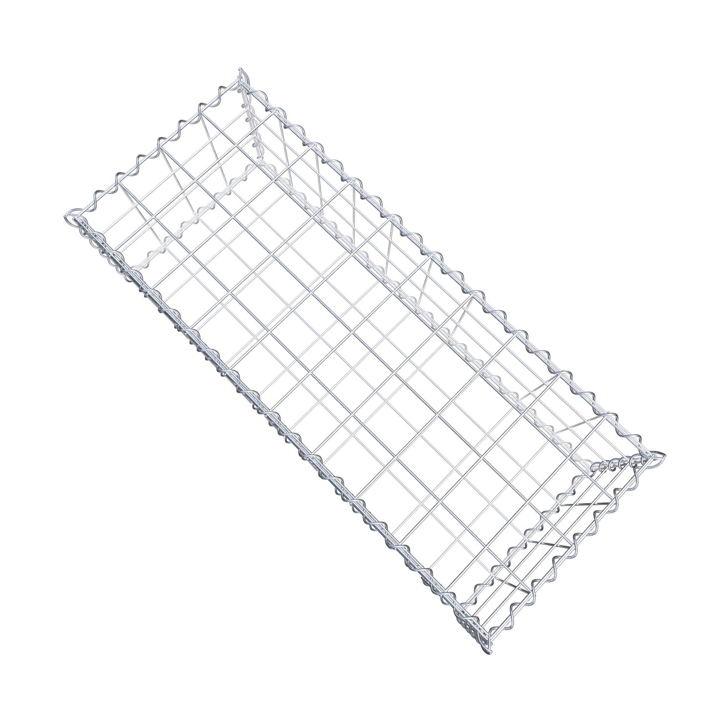 Gabião 100 cm x 30 cm x 40 cm (C x A x P), malhagem 10 cm x 10 cm, espiral