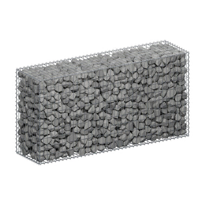 Gabion 200 cm x 100 cm x 50 cm (L x H x D), mesh size 5 cm x 10 cm, spiral