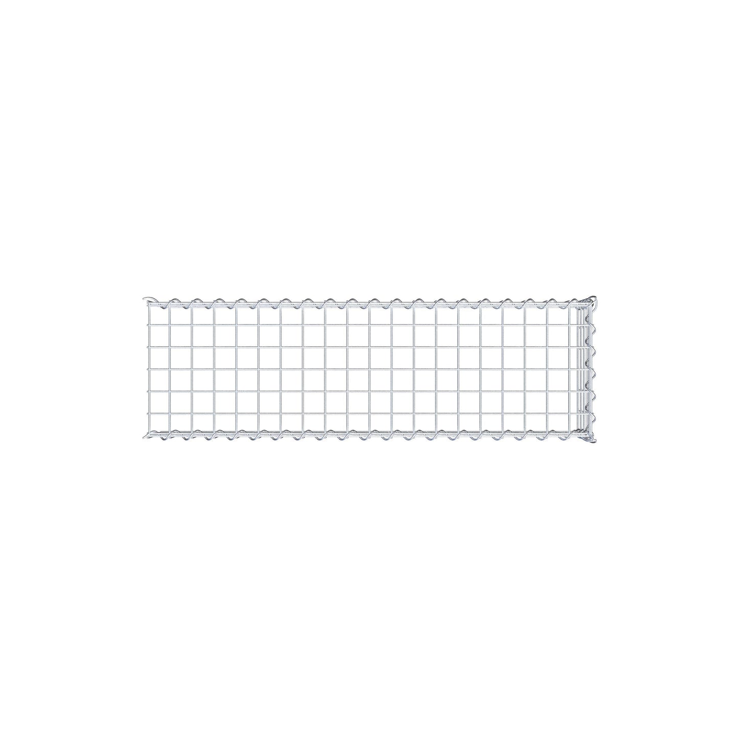 Udvokset gabion type 4 100 cm x 20 cm x 30 cm (L x H x D), maskestørrelse 5 cm x 5 cm, spiral