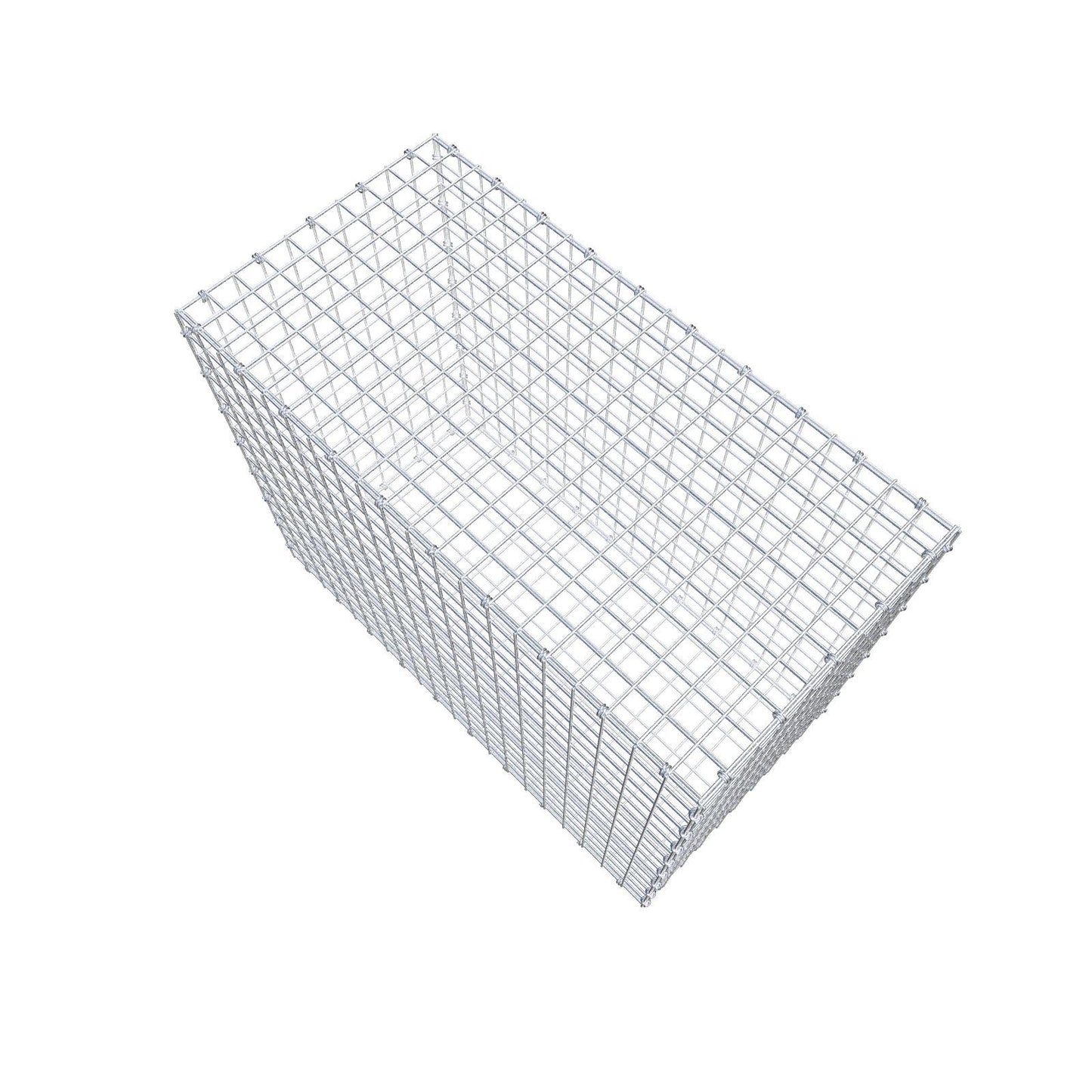 Gabião 100 cm x 80 cm x 50 cm (C x A x P), malhagem 5 x 5 cm, anel espiral
