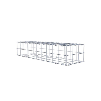 Gabion 100 cm x 20 cm x 30 cm (L x H x P), mailles 10 x 10 cm, anneau en spirale