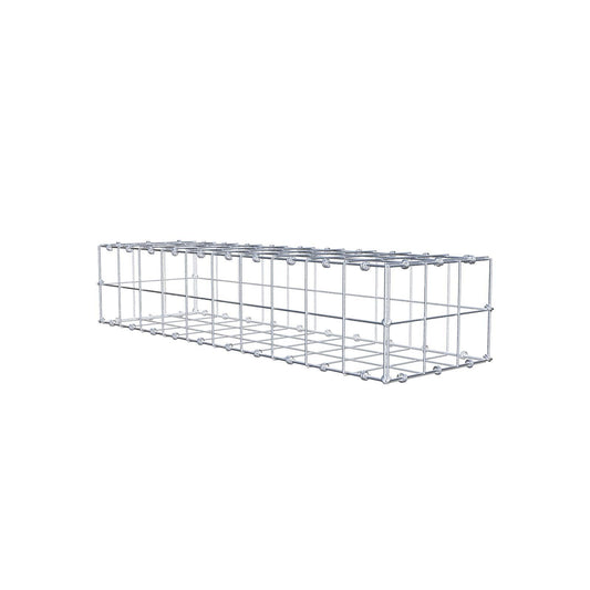 Gabion 100 cm x 20 cm x 30 cm (L x H x D), maskestørrelse 10 x 10 cm, spiralring