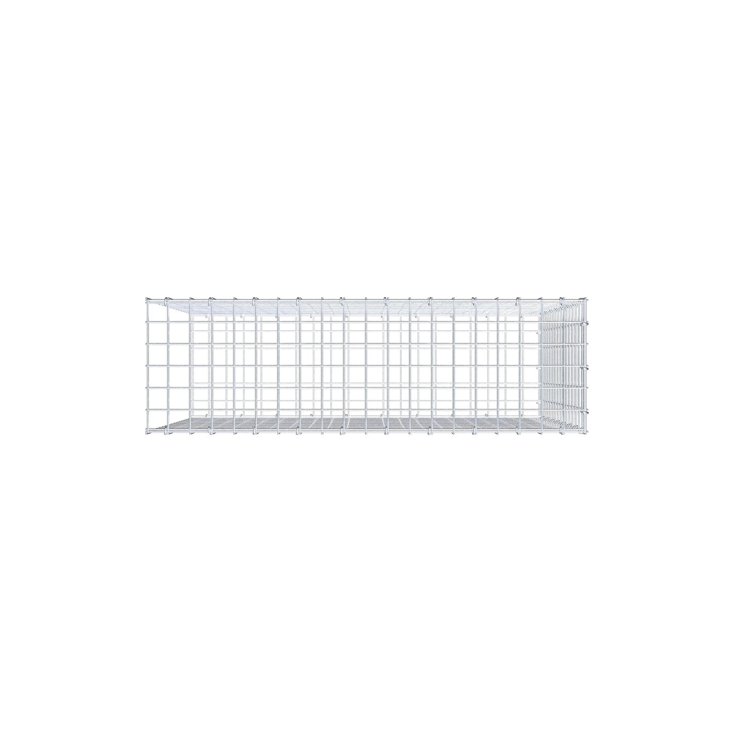 Fourche rapportée type 2 100 cm x 80 cm x 30 cm (L x H x P), mailles 5 cm x 5 cm, anneau C