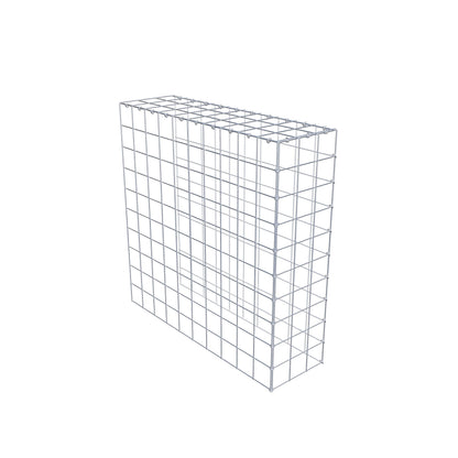 Gabião Tipo 4 100 cm x 100 cm x 30 cm (C x A x P), malhagem 10 cm x 10 cm, anel C