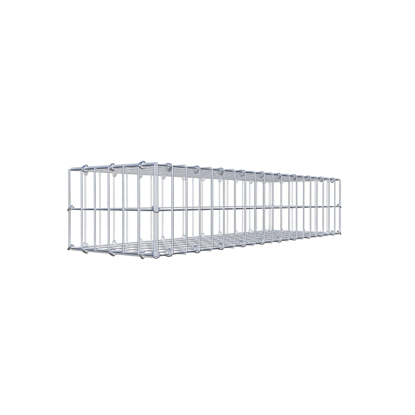 Gabione 100 cm x 20 cm x 30 cm (L x H x T), Maschenweite 5 cm x 10 cm, C-Ring