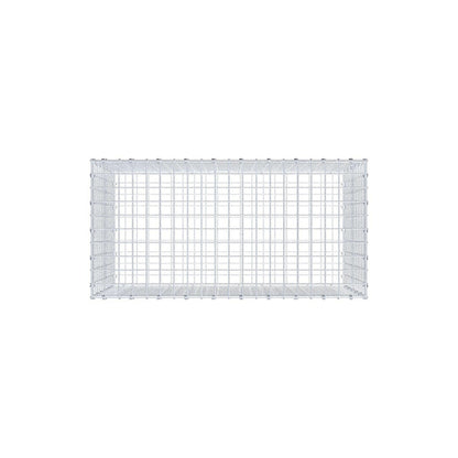 Gabião 100 cm x 60 cm x 50 cm (C x A x P), malhagem 5 x 5 cm, anel espiral