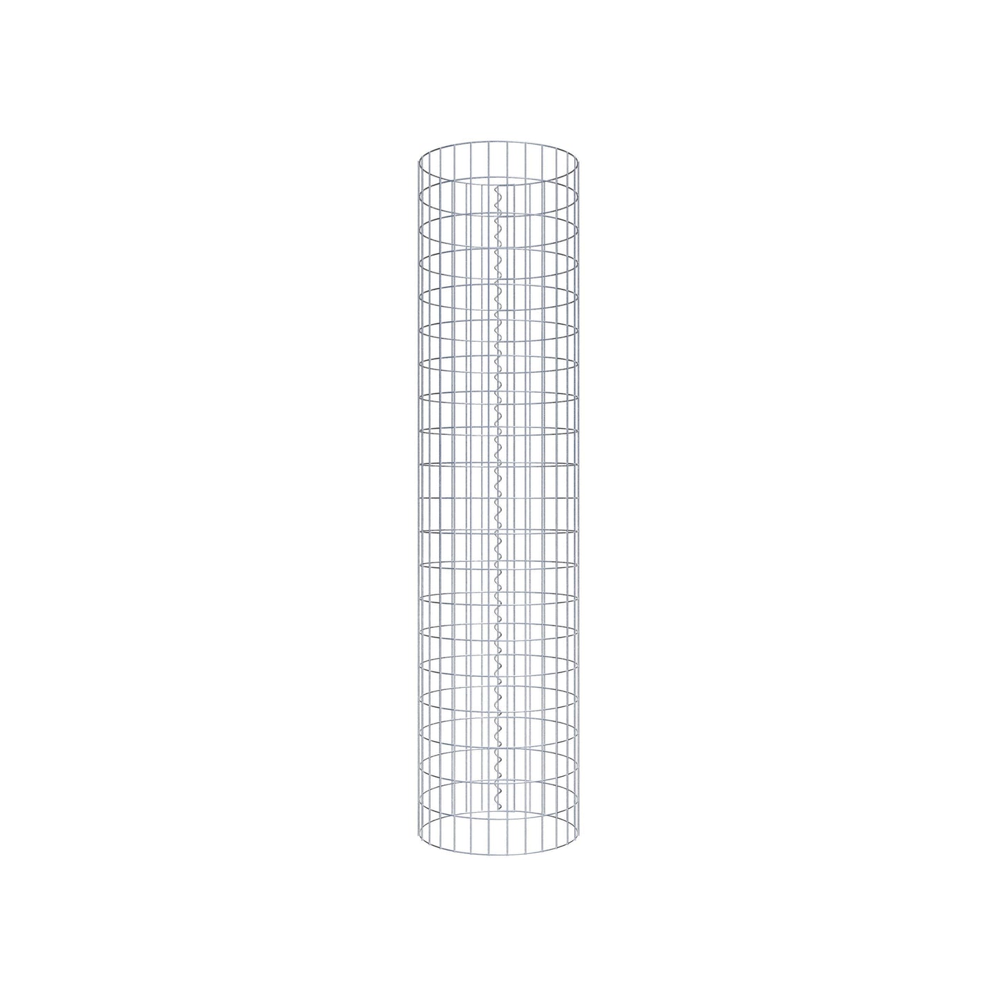 Columna de gaviones redonda 47 cm de diámetro, 200 cm de altura, malla 5 cm x 10 cm