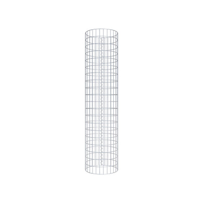 Columna de gaviones redonda 47 cm de diámetro, 200 cm de altura, malla 5 cm x 10 cm