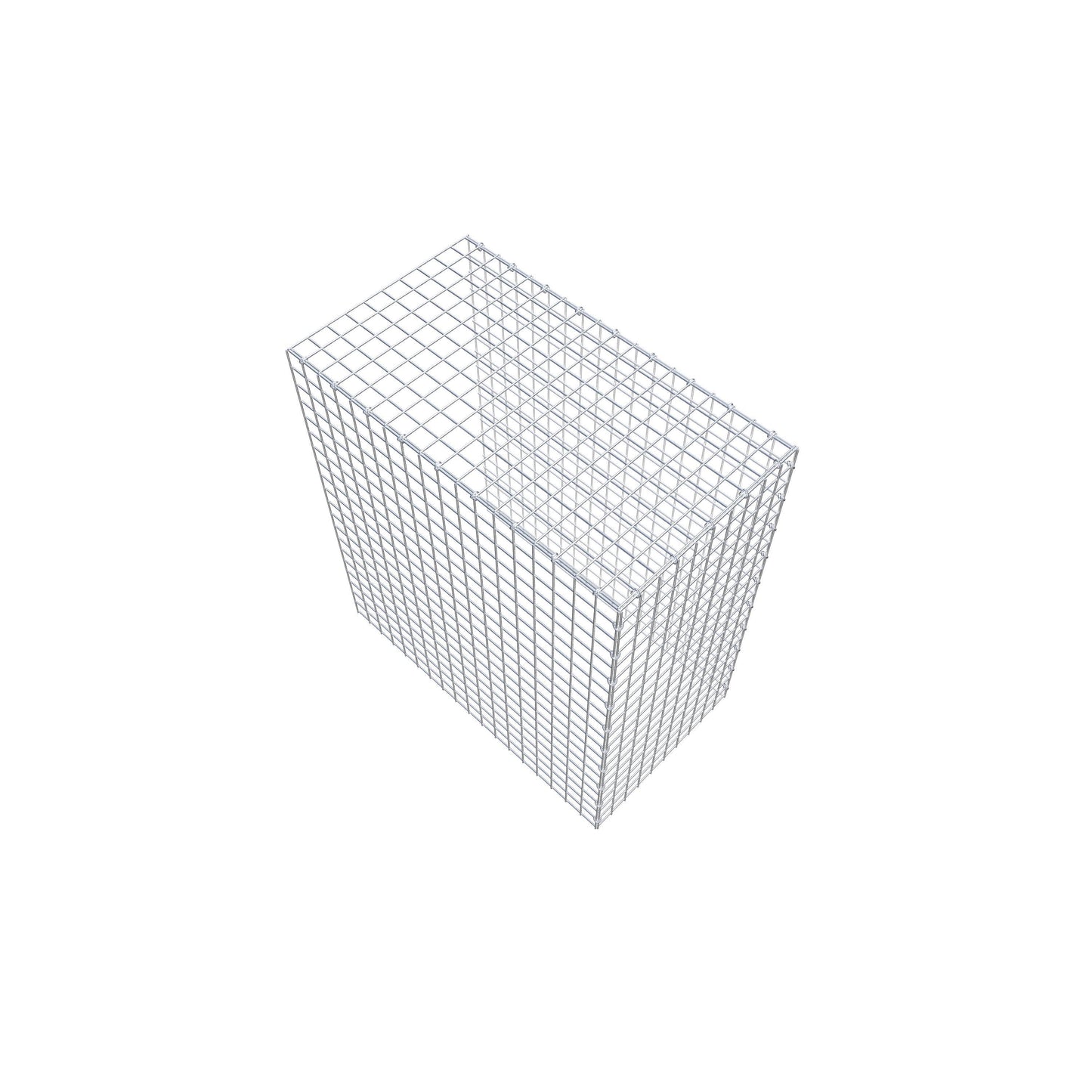Monteret gabion type 4 100 cm x 90 cm x 50 cm (L x H x D), maskestørrelse 5 cm x 5 cm, C-ring
