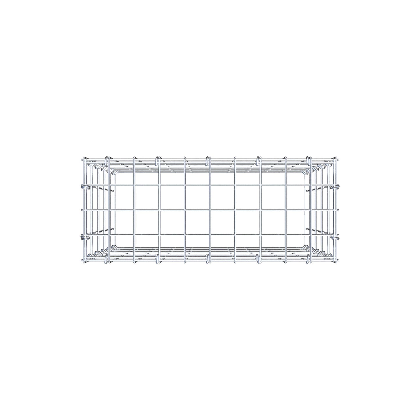 Anbaugabione Typ 3 50 cm x 50 cm x 20 cm (L x H x T), Maschenweite 5 cm x 10 cm, C-Ring