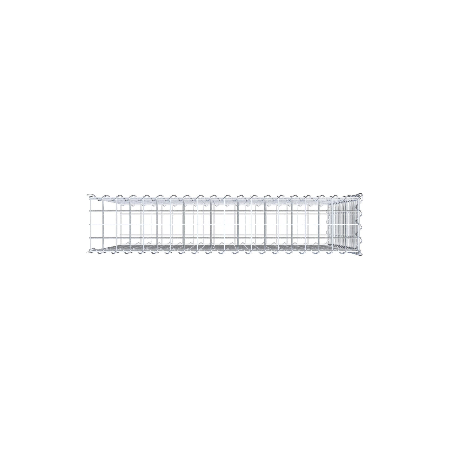 Gabião tipo 2 100 cm x 90 cm x 20 cm (C x A x P), malhagem 5 cm x 5 cm, espiral
