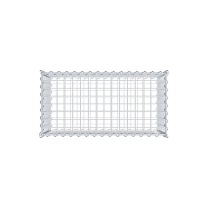 Gabione 80 cm x 40 cm x 40 cm (L x H x T), Maschenweite 5 cm x 5 cm, Spirale