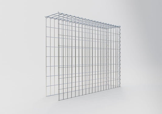 Gabião tipo 4 100 cm x 80 cm x 20 cm (C x A x P), malhagem 5 cm x 10 cm, espiral