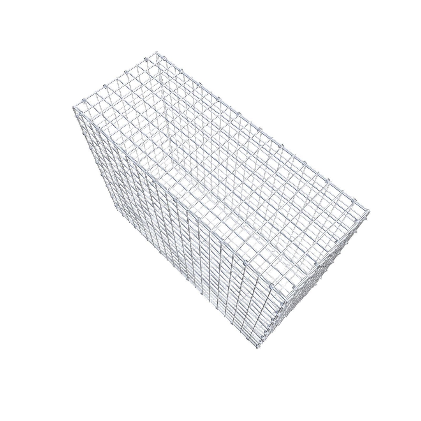 Gavión 100 cm x 80 cm x 40 cm (L x A x P), luz de malla 5 x 5 cm, anillo en espiral