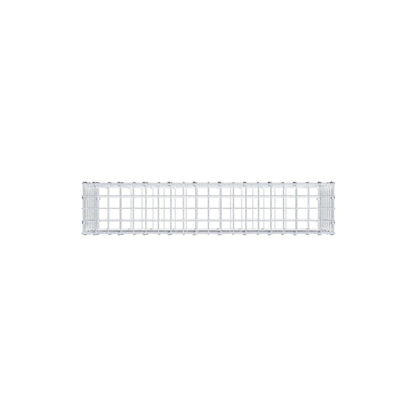 Gabião 100 cm x 40 cm x 20 cm (C x A x P), malhagem 5 x 5 cm, anel espiral