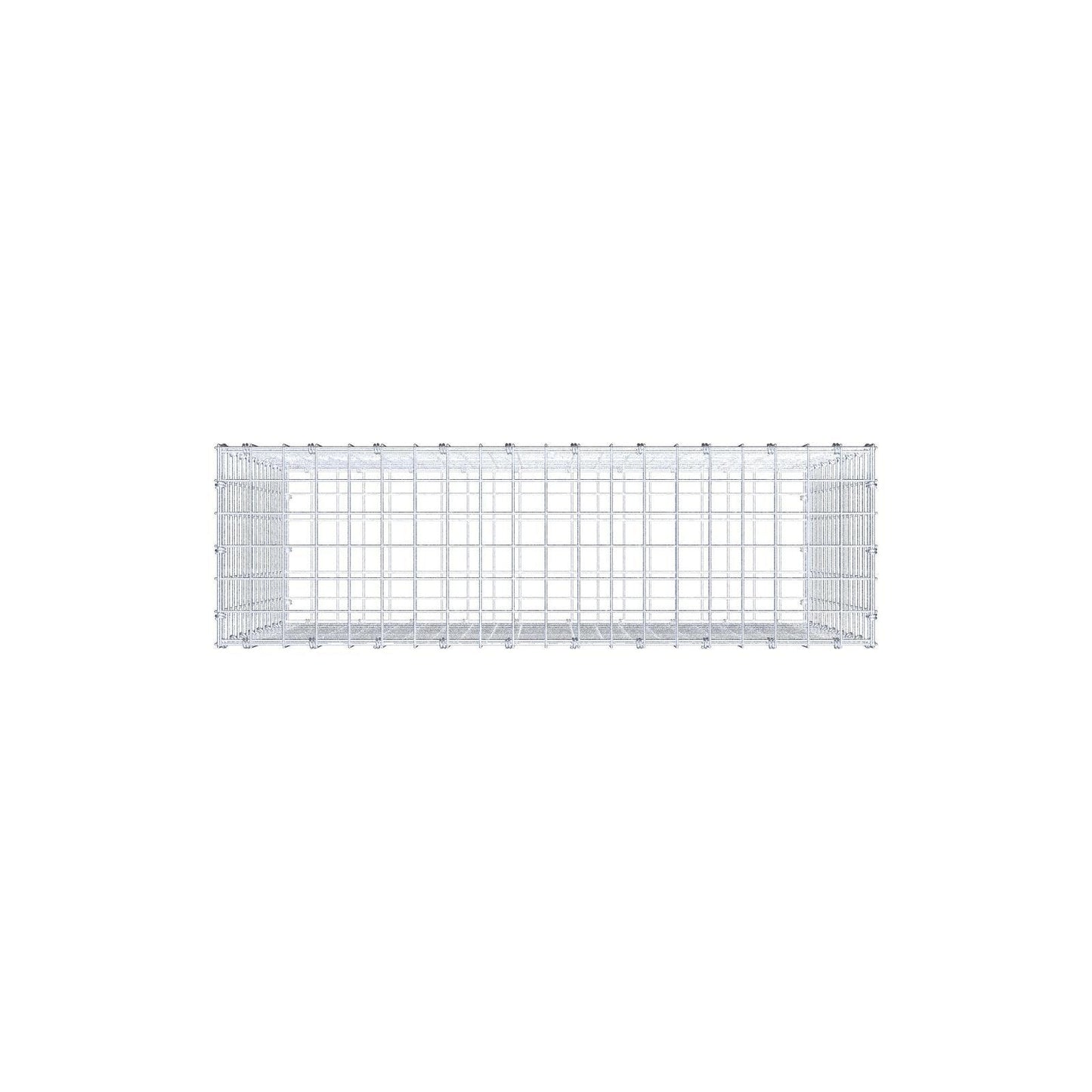 Schanskorf 100 cm x 80 cm x 30 cm (L x H x D), maaswijdte 5 x 5 cm, spiraalring
