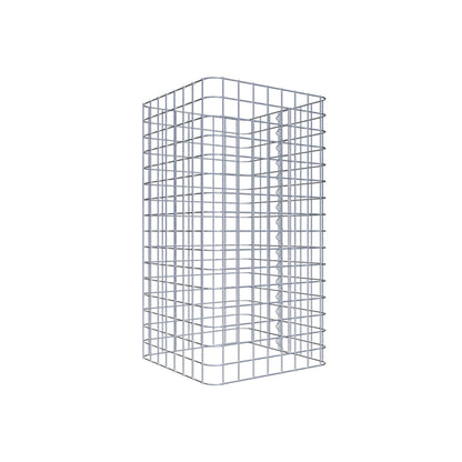 Gabionensäule eckig 42 cm x 42 cm, 80 cm Höhe, MW 5 cm x 5 cm