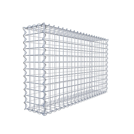 Gabion 100 cm x 60 cm x 20 cm (L x H x D), maskstorlek 5 cm x 5 cm, spiral