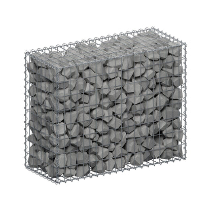Gabbione 100 cm x 80 cm x 40 cm (L x H x P), maglia 5 cm x 10 cm, spirale
