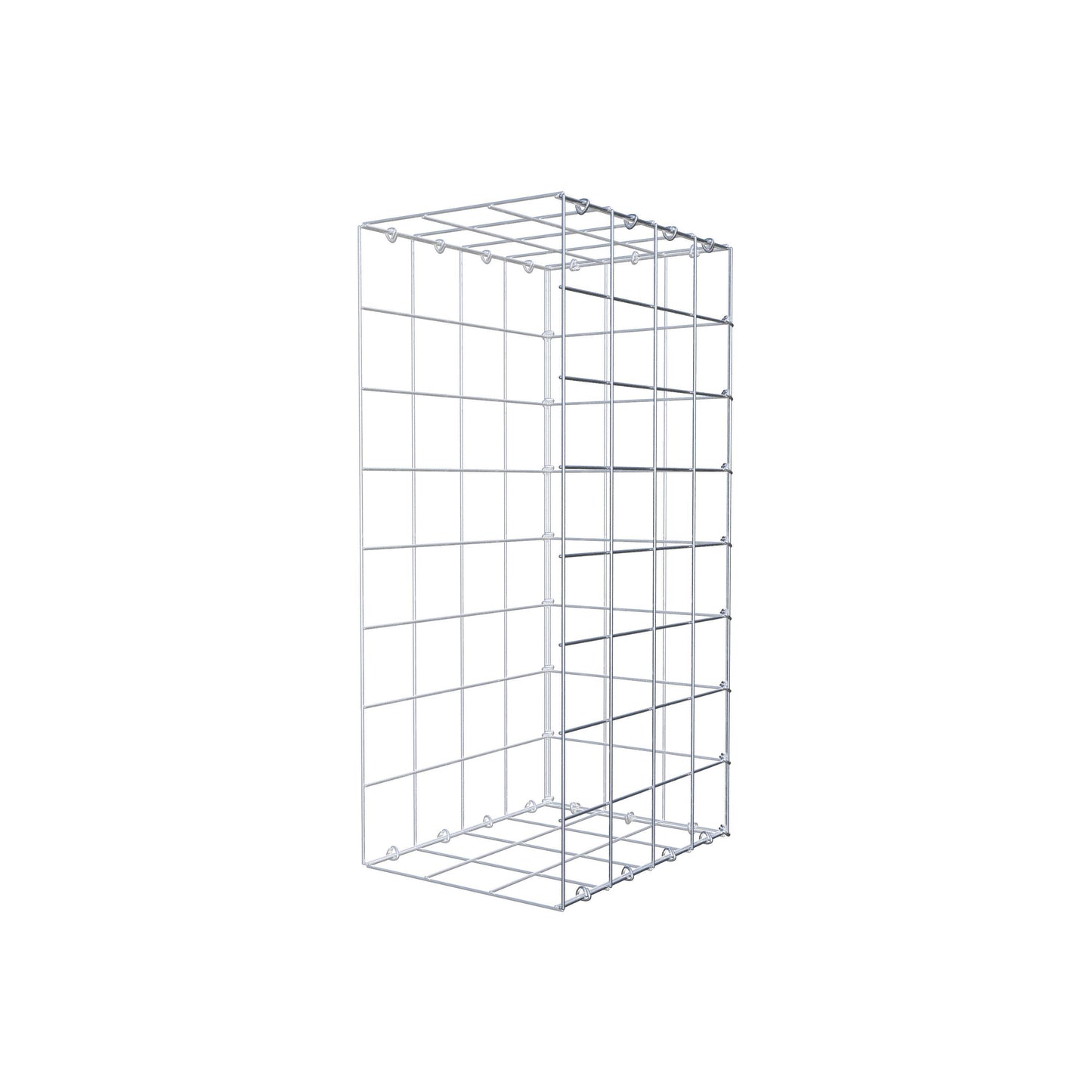 Gabião Tipo 2 80 cm x 40 cm x 30 cm (C x A x P), malhagem 10 cm x 10 cm, anel C